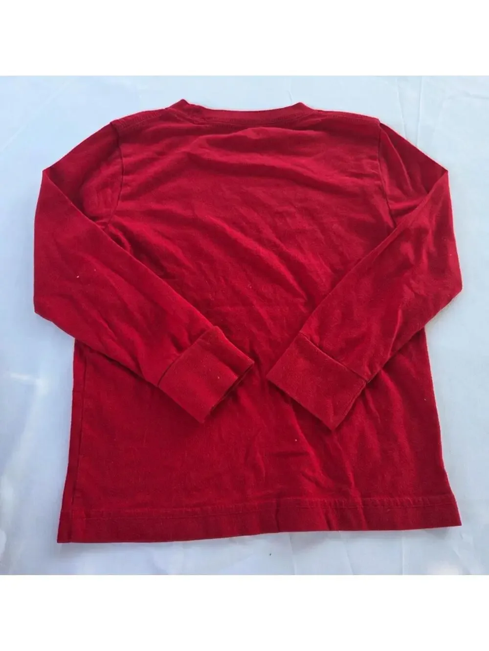 Nike Boys Red Long Sleeve Graphic Shirt Size 5 #1255
